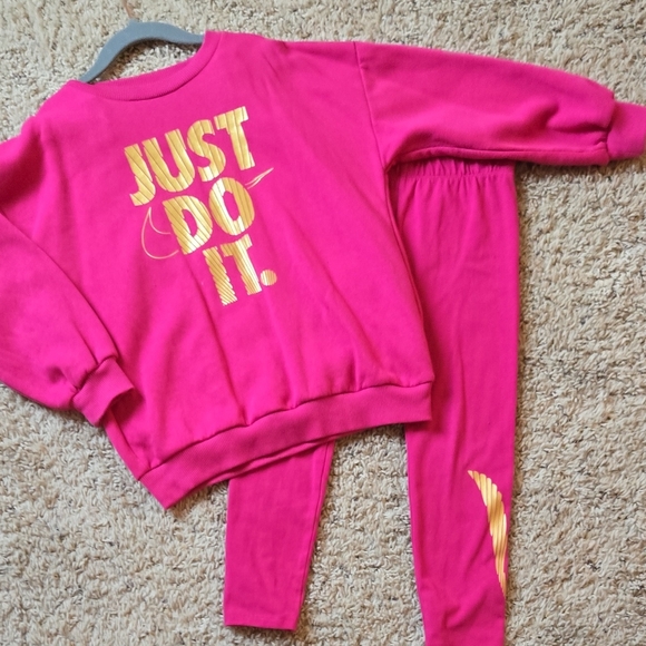 Nike Pink and Gold Tracksuit - Picture 1 of 1
